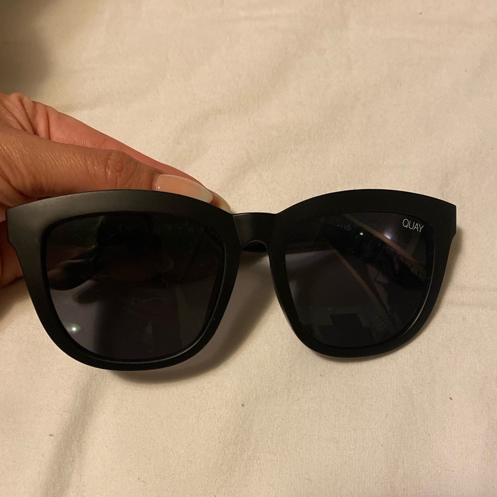 Quay matte black womens sunglasses